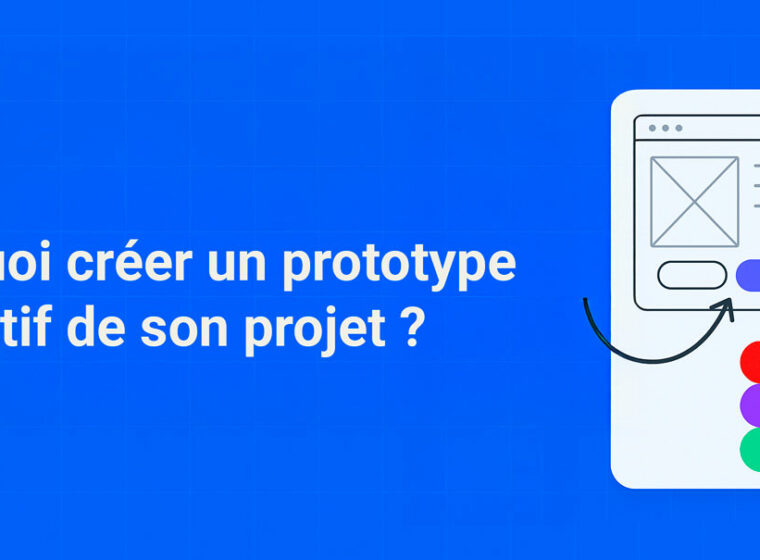 Illustration d’un prototype interactif sur Figma avec interface utilisateur