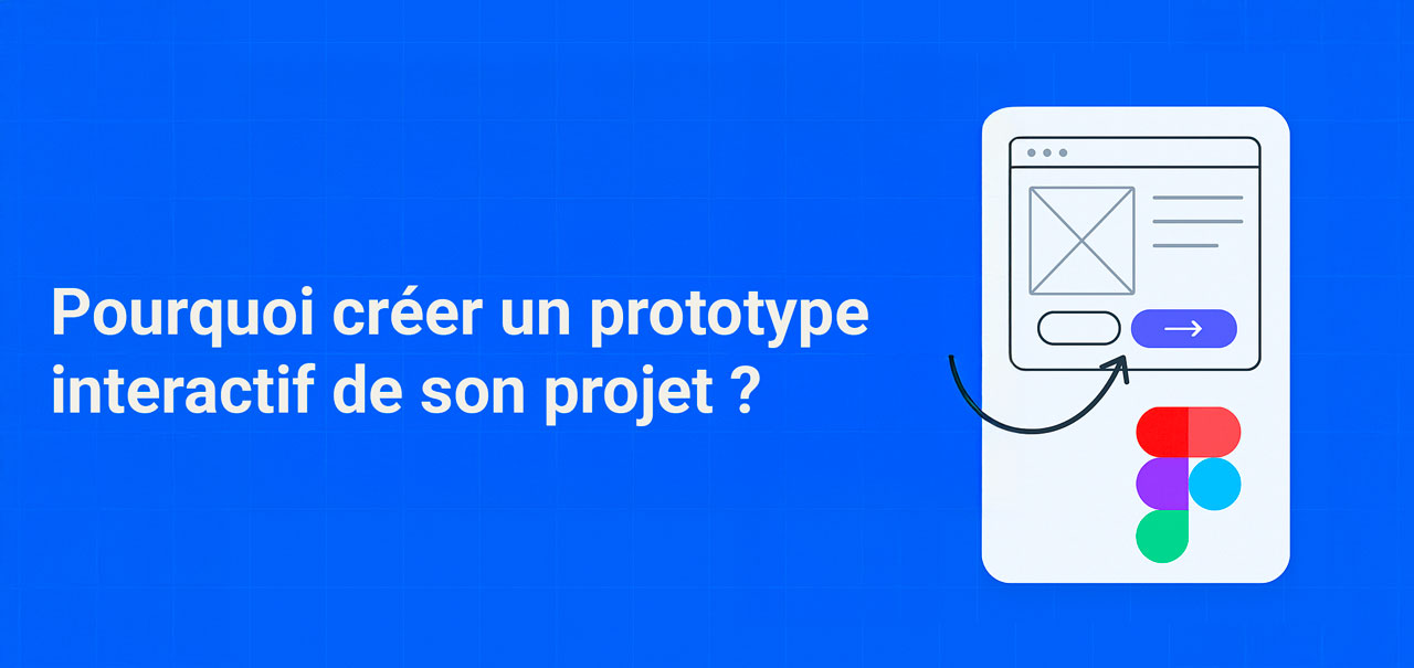 Illustration d’un prototype interactif sur Figma avec interface utilisateur